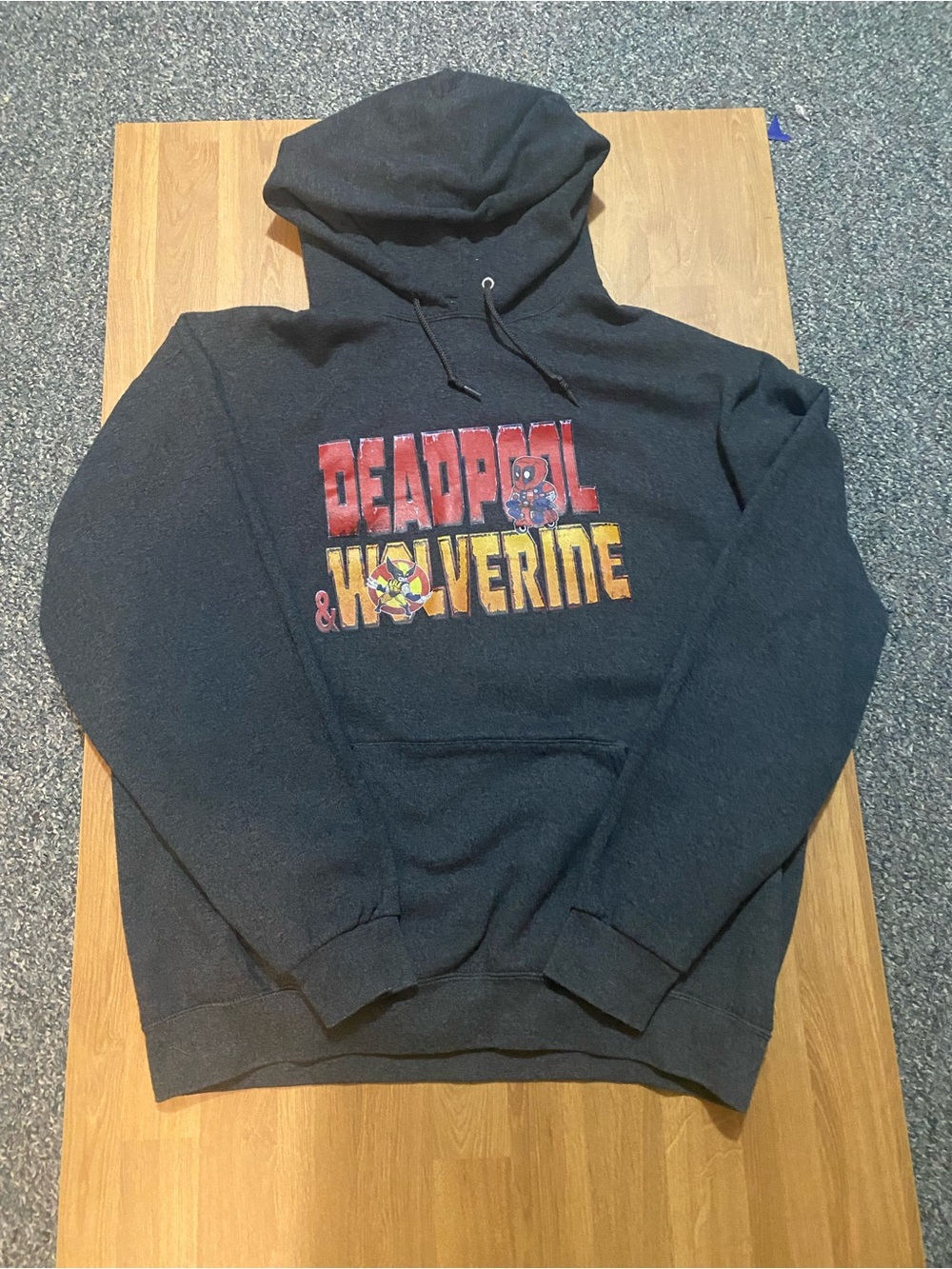 Deadpool & Wolverine Graphic Hoodie - Black